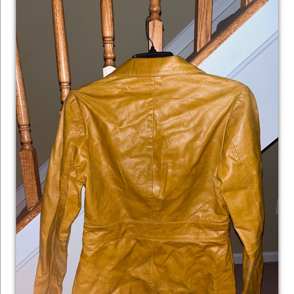 Wilson’s Leather Camel Leather Blazer